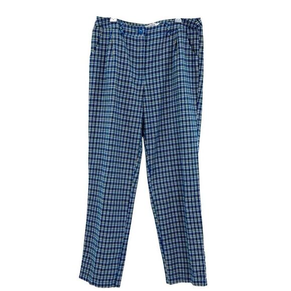 Unique21 Pants Trousers Y2K High Rise Flare White Yellow Blue 6